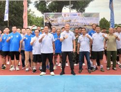 Sambut HUT Juang Kartika dan HUT BRI. Kodim 0402/OKI Gelar Turnamen Tenis lapangan.