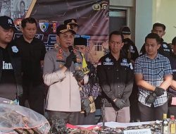 Selama Ops Pekat Musi, 822 Miras, 8 Jerigen Tuak, 9.327 Petasan dan 93 Senpira Disita Polres OKI.