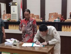 DPRD OKI Menggelar Rapat Paripurna, Bahas LKPJ Pemda OKI Tahun 2023.