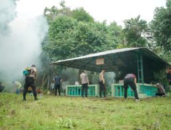 Kapolres OKI Berziarah ke Makam Puyang Macan Raden Puting Batin di Desa Sungai Sodong.